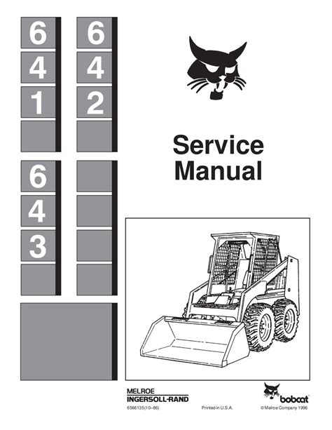 bobcat skid steer 642 service manual pdf|bobcat 642 parts manual.